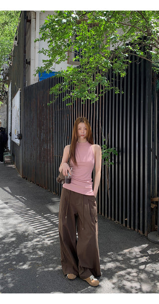 brown overalls