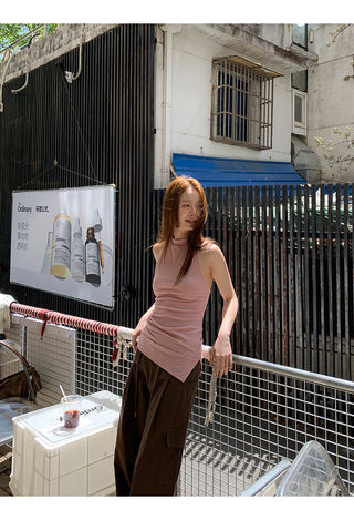 brown overalls