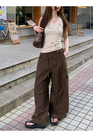 brown overalls