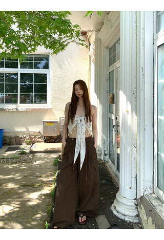 brown overalls