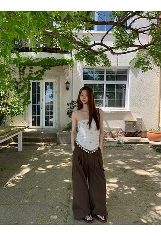 brown overalls
