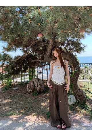 brown overalls