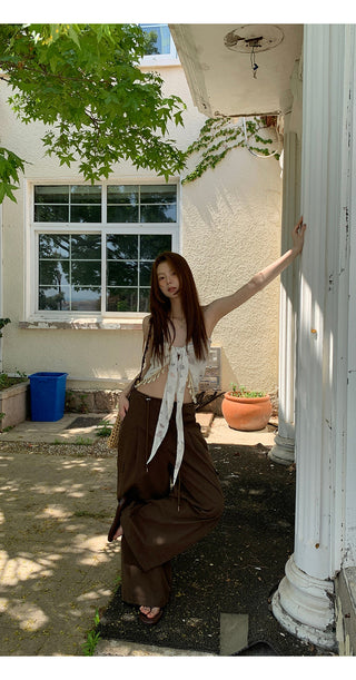 brown overalls