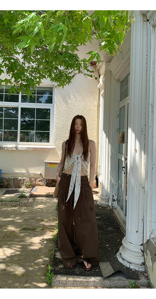 brown overalls