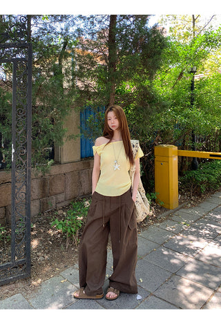 brown overalls