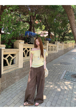 brown overalls