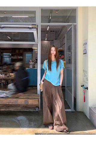 brown overalls