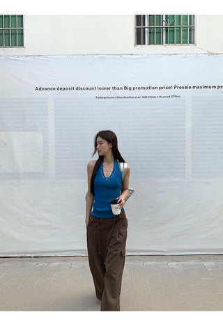 brown overalls