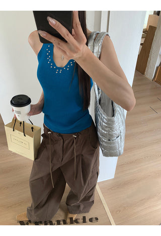 brown overalls