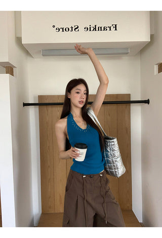 brown overalls