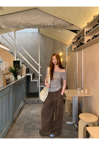 brown overalls