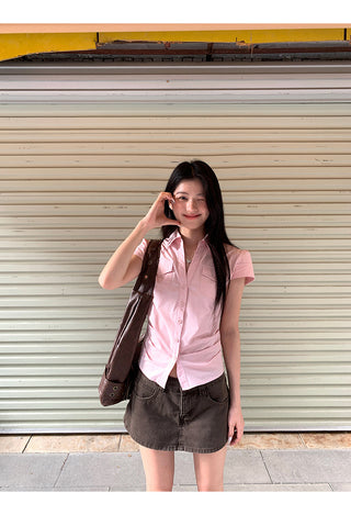 pink French shirt