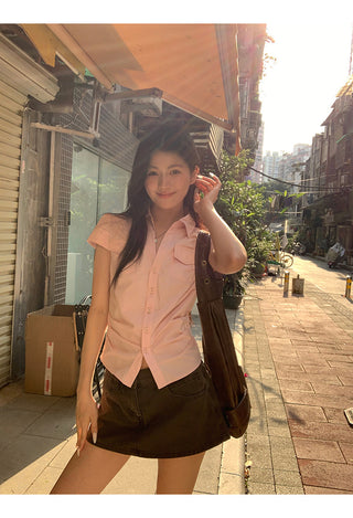 pink French shirt