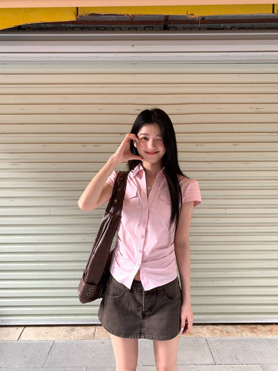 pink French shirt