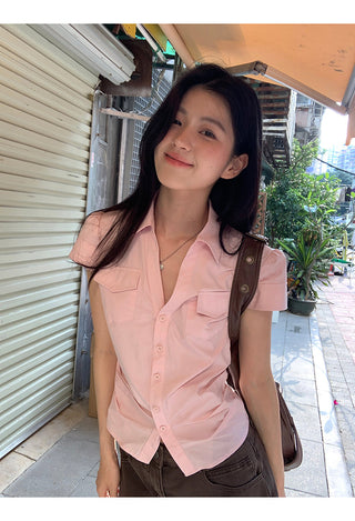 pink French shirt