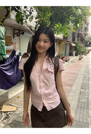pink French shirt