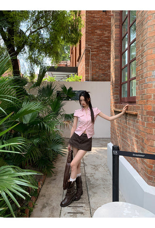 pink French shirt