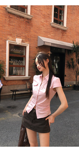 pink French shirt