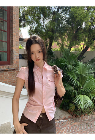 pink French shirt