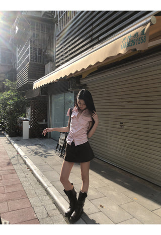 pink French shirt