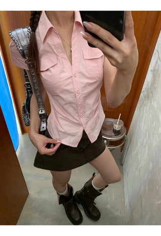 pink French shirt