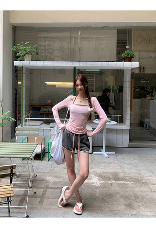 pink sun top