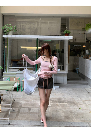 pink sun top
