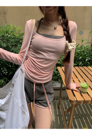 pink sun top
