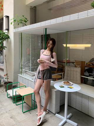 pink sun top