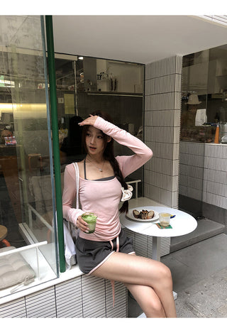 pink sun top