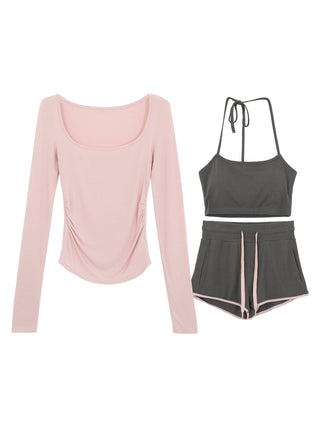 pink sun top