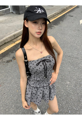 sleeveless tube dress