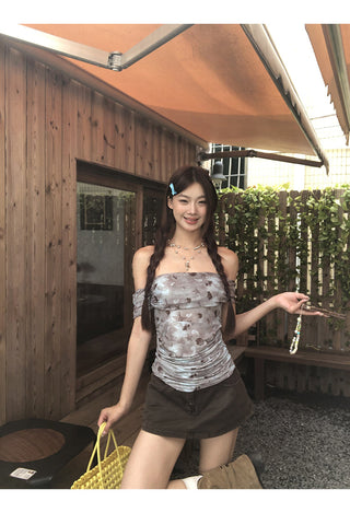 blue floral top