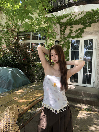 sleeveless tube top