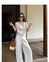 linen sleeveless top