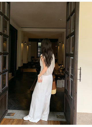 linen sleeveless top