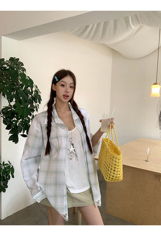 plaid sun shirt