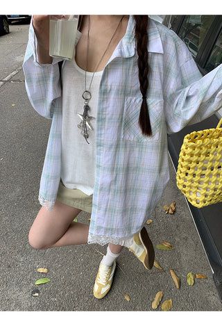 plaid sun shirt
