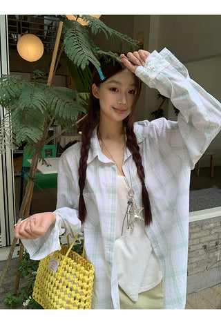 plaid sun shirt