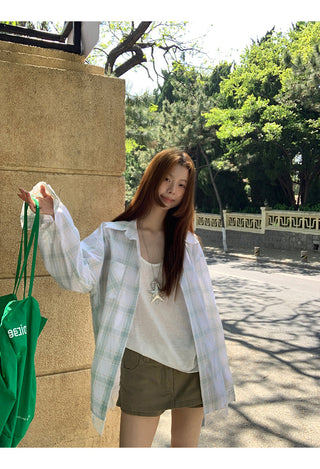 plaid sun shirt