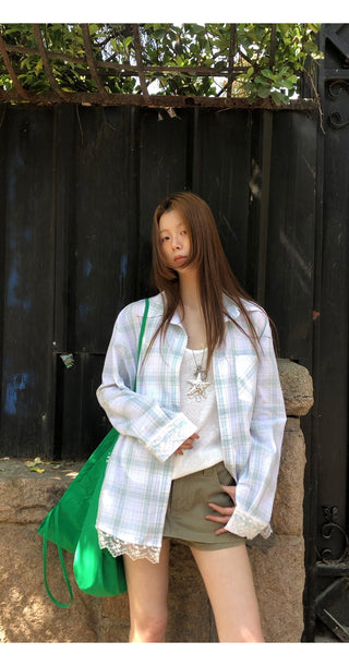 plaid sun shirt