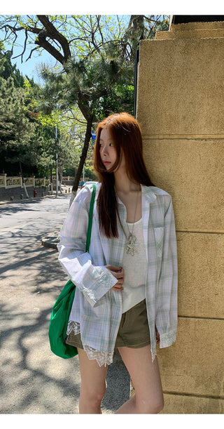plaid sun shirt