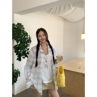 plaid sun shirt