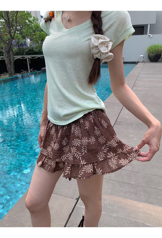 brown halter top