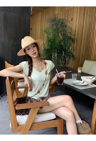 brown halter top