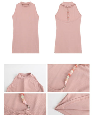 pink halter top
