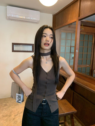 ribbon knit top