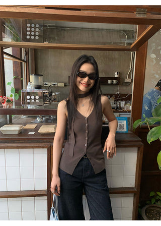 ribbon knit top