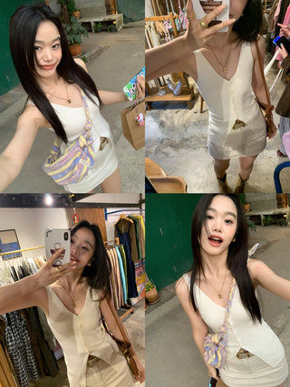 ribbon knit top