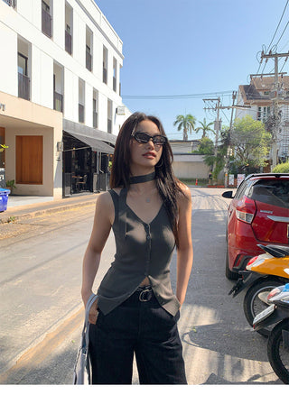 ribbon knit top